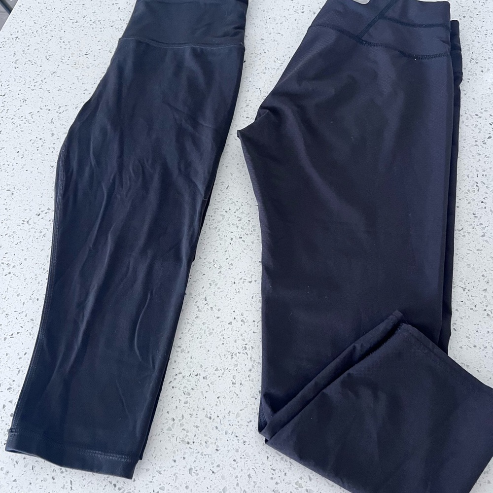 Athleta Ultra High Rise Elation Crop Leggings - Black Sz small EUC women’s - Picture 5 of 10